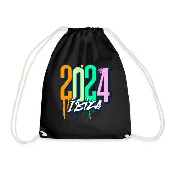 Ibiza 2024 - Turnbeutel - Schwarz - Vorne