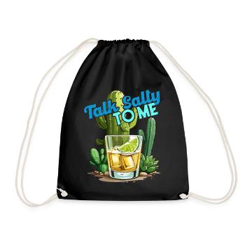 Lustiger Tequila Spruch Cinco De Mayo Design - Turnbeutel - Schwarz - Vorne