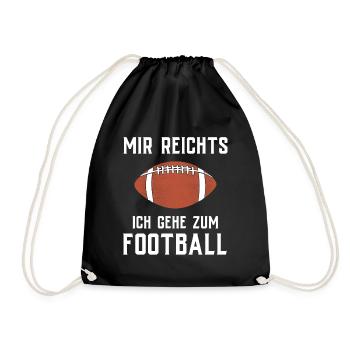 American Football Gift Kids Football Player - Drawstring Bag - black - Front