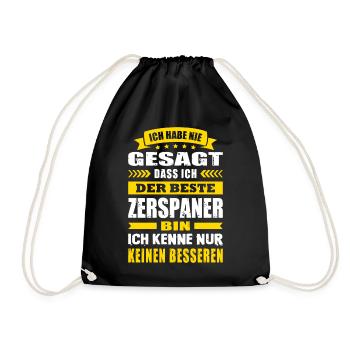Ich Habe Nie Gesagt Der Beste Zerspaner Meister - Turnbeutel - Schwarz - Vorne
