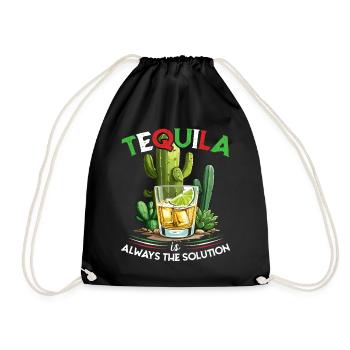 Funny Tequila Saying Cinco De Mayo Design - Drawstring Bag - black - Front