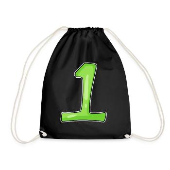 Numéro 1 Vert - Sac de sport léger - noir - Devant
