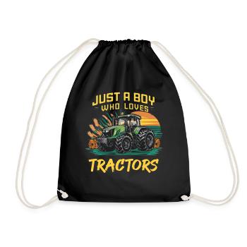 Juste un garçon qui aime les tracteurs - Sac de sport léger - noir - Devant