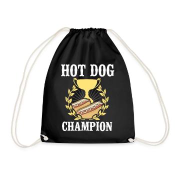 Hot-dog Adulte Manger des hot-dogs - Sac de sport léger - noir - Devant