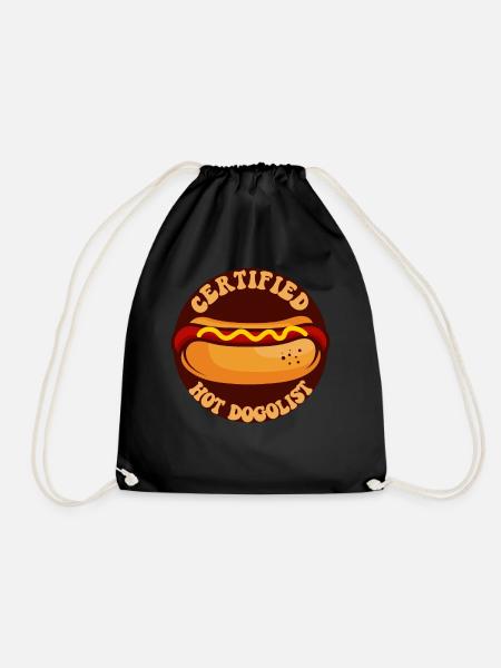 Hot Dog Adult Certified Hot - Turnbeutel - Schwarz