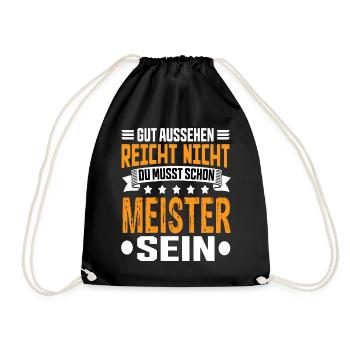 Master - Drawstring Bag - black - Front
