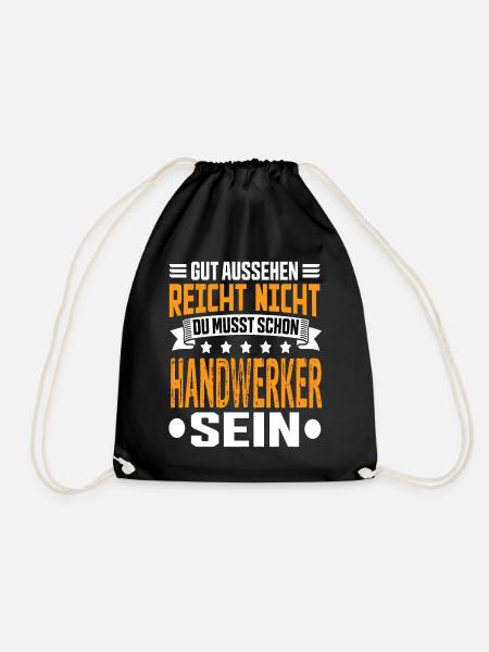 Handwerker - Turnbeutel - Schwarz