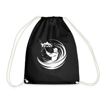Angling - Drawstring Bag - black - Front