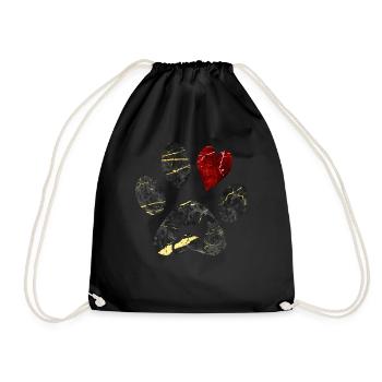 Dog, Best Friend Dog Owner Man, Woman Dogs - Drawstring Bag - black - Front