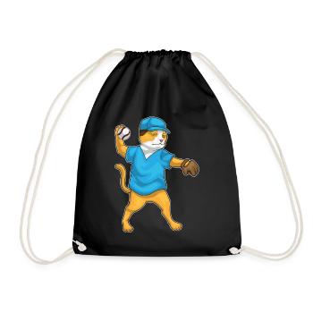 Sports de gants de baseball de baseball Cat - Sac de sport léger - noir - Devant