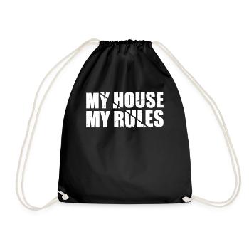 Jardinage - Ma maison, mes règles - Paysagiste Gardene - Sac de sport léger - noir - Devant