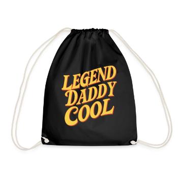 Legend Daddy Cool Unique Motif - Drawstring Bag - black - Front