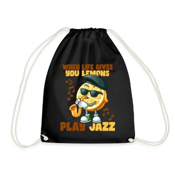 Quand la vie vous donne des citrons - Sac de sport léger - noir - Devant