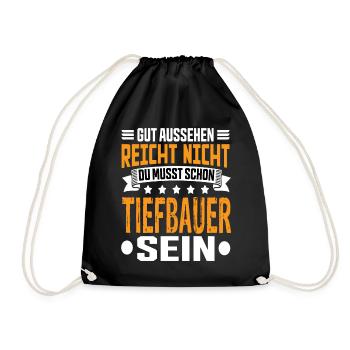 Civil Engineer Civil Engineering Civil Engineering Skilled Worker Saying - Drawstring Bag - black - Front