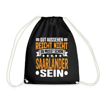 Sarre Sarre Saarland Saar Saarland Dicton - Sac de sport léger - noir - Devant