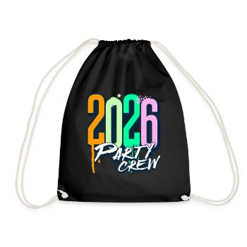 Équipe de fête 2026 - Sac de sport léger - noir - Devant