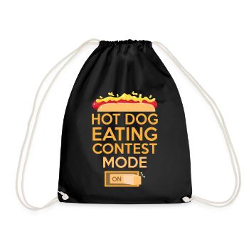 Hot-dog Adulte Manger des hot-dogs - Sac de sport léger - noir - Devant