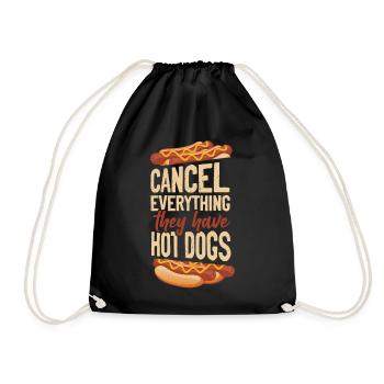 Hot Dog Adulte Annuler Tout - Sac de sport léger - noir - Devant