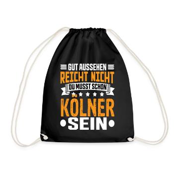 Cologne Cologne NRW Rhineland Cologne Saying - Drawstring Bag - black - Front