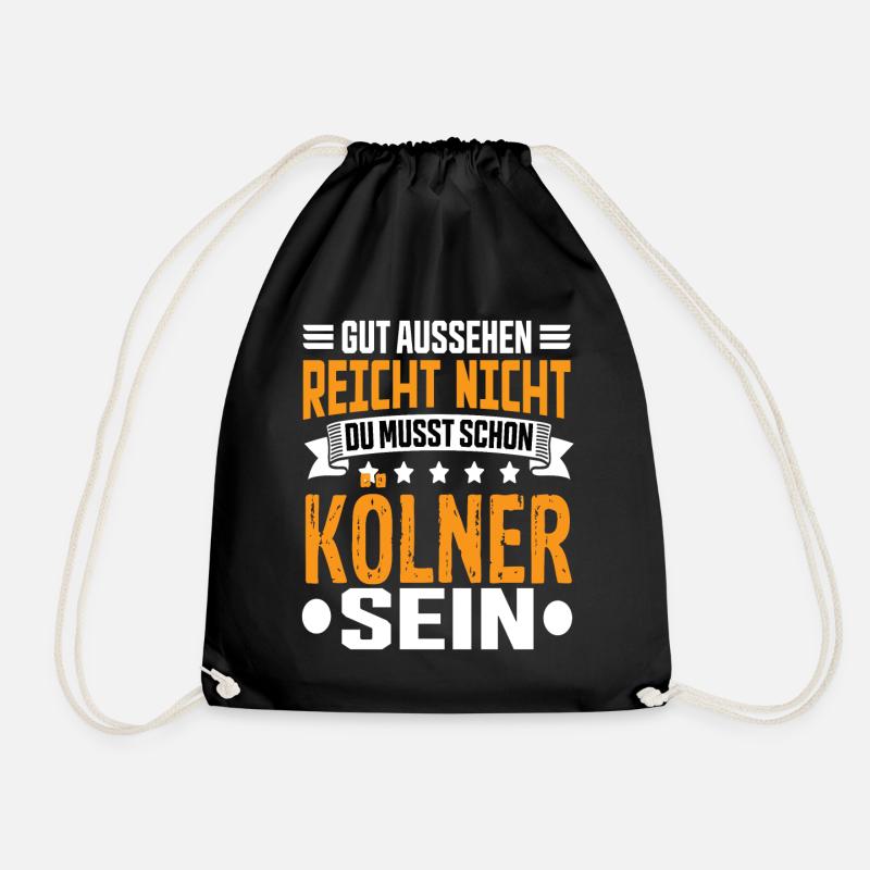 Köln Kölner Nrw Rheinländer Kölner Spruch - Turnbeutel - Schwarz