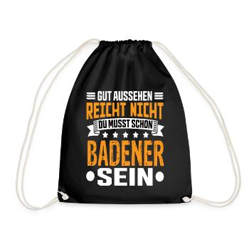 Badener Badenwürtenberg Karlsruhe Badener Spruch - Sac de sport léger - noir - Devant