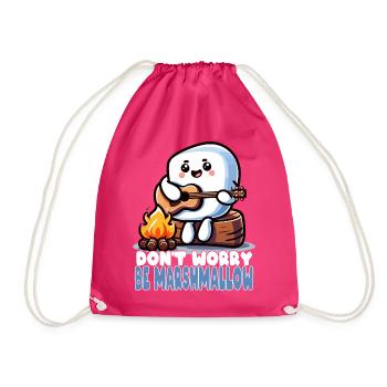 Insouciant comme une guimauve avec une guitare - Sac de sport léger - fuchsia - Devant