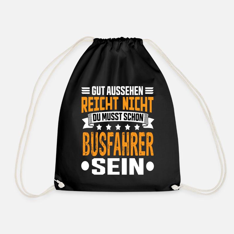 Busfahrer Bus Bester Busfahrer Busfahrer Spruch - Turnbeutel - Schwarz