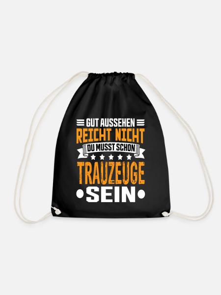Trauzeuge - Turnbeutel - Schwarz