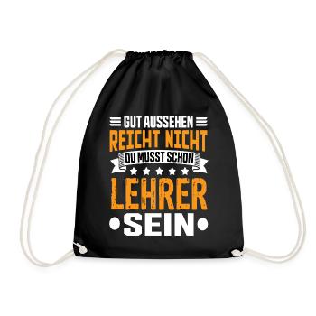Teacher School School Teacher Class Teacher Saying - Drawstring Bag - black - Front