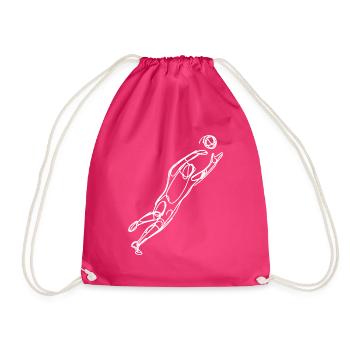 Torhüter Zeichnung - Turnbeutel - Fuchsia - Vorne