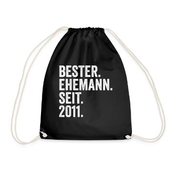 Meilleur mari de la Saint-Valentin depuis 2011 - Sac de sport léger - noir - Devant