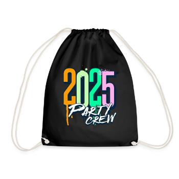 Équipe de fête 2025 - Sac de sport léger - noir - Devant