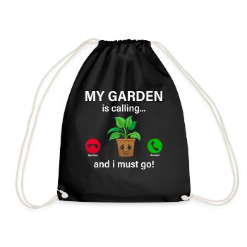 Mon jardin m’appelle et je dois y aller - Hobby Gardeni - Sac de sport léger - noir - Devant
