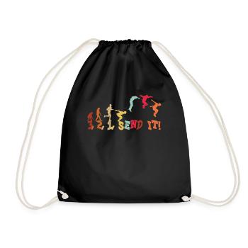 Parkour-send Freerunning Freerunner - Drawstring Bag - black - Front