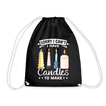 Drôle de fabricant de bougies Candle Maker Saying - Sac de sport léger - noir - Devant