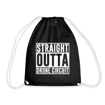 Witziger FPV Drohnen Spruch für Drohnen Pilot - Turnbeutel - Schwarz - Vorne