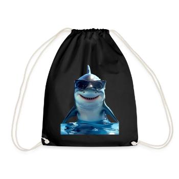 Requin Requin Requin Tigre Requin Requin Gris Grand Requin Blanc - Sac de sport léger - noir - Devant