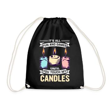 Drôle de fabricant de bougies Candle Maker Saying - Sac de sport léger - noir - Devant
