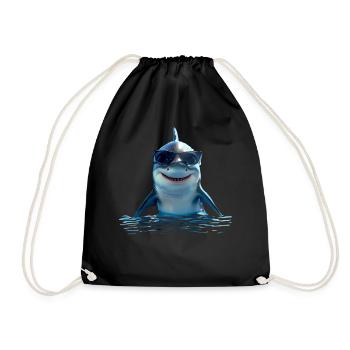 Requin Requin Requin Tigre Requin Requin Gris Grand Requin Blanc - Sac de sport léger - noir - Devant