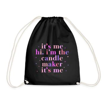 Drôle de fabricant de bougies Candle Maker Saying - Sac de sport léger - noir - Devant