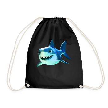Requin Requin Requin Tigre Requin Requin Gris Grand Requin Blanc - Sac de sport léger - noir - Devant