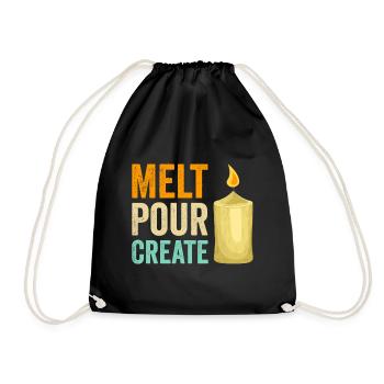 Drôle de fabricant de bougies Candle Maker Saying - Sac de sport léger - noir - Devant