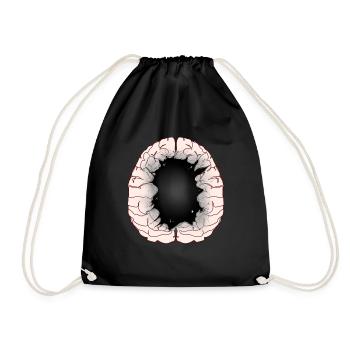Cerveau Idiot Idiot Cerveau Intelligence - Sac de sport léger - noir - Devant