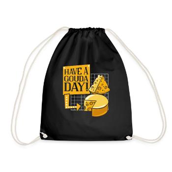 Avoir un amateur de fromage Gouda Day Maker Queso - Sac de sport léger - noir - Devant