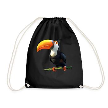 Toucan Rainforest South America Toucans Giant Toucan - Drawstring Bag - black - Front