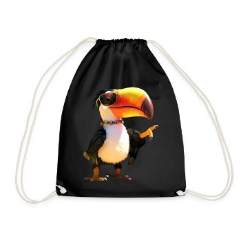 Toucan Rainforest South America Toucans Giant Toucan - Drawstring Bag - black - Front