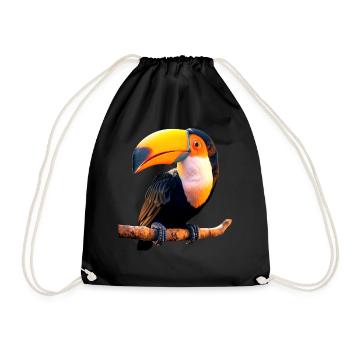 Toucan Rainforest South America Toucans Giant Toucan - Drawstring Bag - black - Front