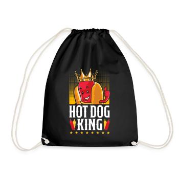 Hot Dog Adult King Hot Dog King - Turnbeutel - Schwarz - Vorne