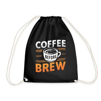 Barista Coffee Before Latte Artist Coffee Lover - Turnbeutel - Schwarz - Vorne