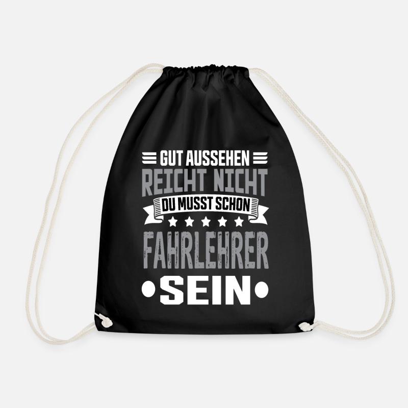 Fahrlehrer - Turnbeutel - Schwarz